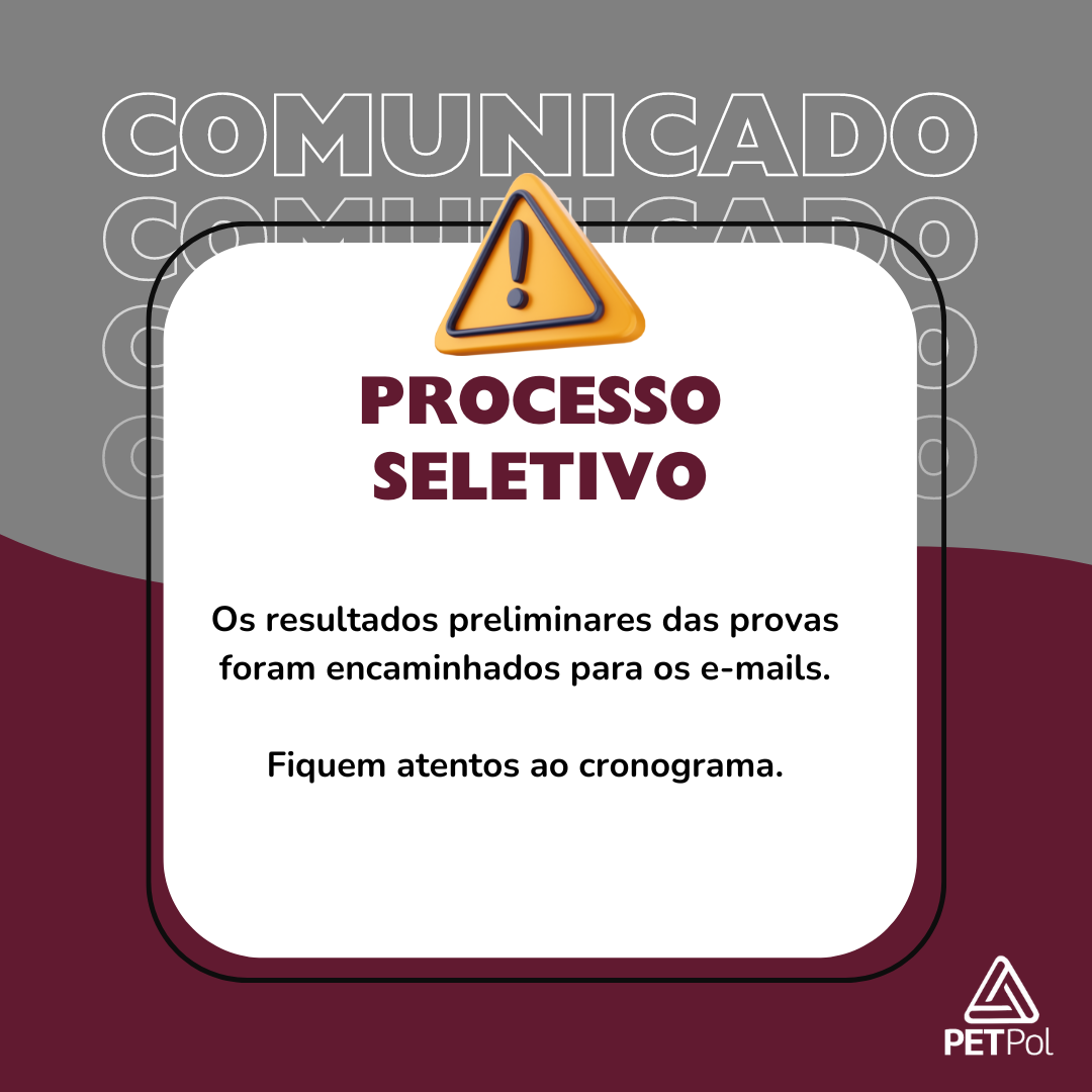 comunicado importante sobre o processo seletivo 1